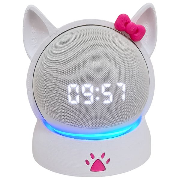 Suporte Para Alexa Echo Dot 4 E Echo Dot 5 Gatinha Kitty