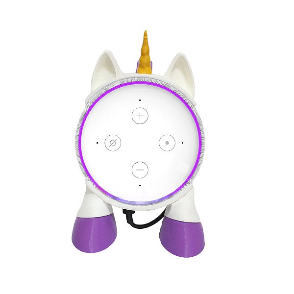 Suporte Para Alexa Echo Dot 3 De Mesa Unicórnio