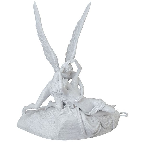 Escultura Psiquê Reanimada Pelo Beijo Do Amor 25cm