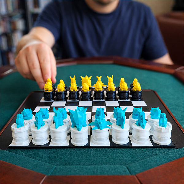 Tabuleiro De Xadrez Pokemon Pikachu