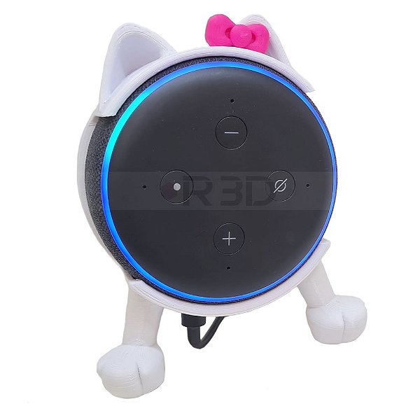 Suporte Para Alexa Echo Dot 3 Gatinha Kitty