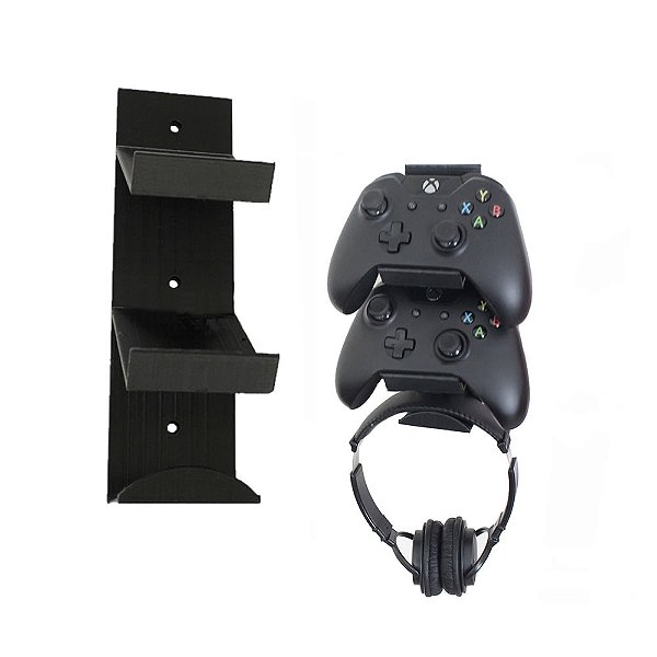 Suporte De Parede 2 Controles Xbox One + Headset