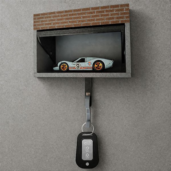 Porta Chaves Garagem Carrinho Automobilístico