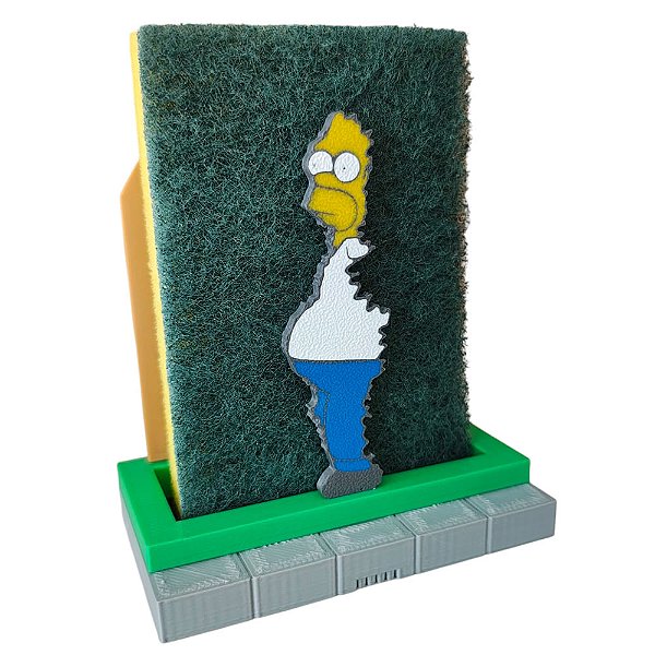 Suporte De Bucha Esponja De Cozinha Homer Simpson
