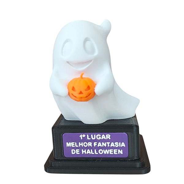 Troféu Halloween Fantasma 3d