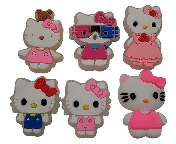 Pingentes e Bottons da Hello Kitty