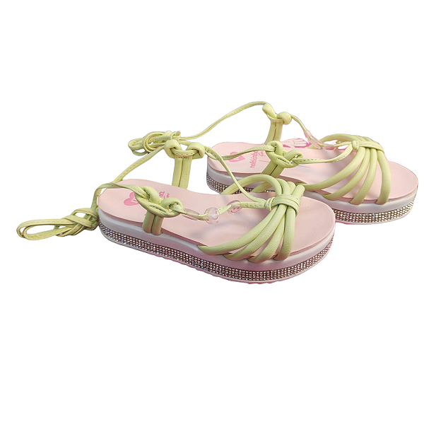 sandália infantil feminina tipo flat (rasteira) 2305.1846