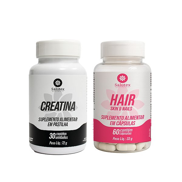 Beleza e Performance no mesmo Combo Hair + Creatina