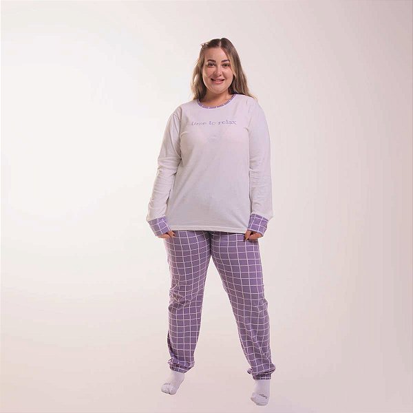 Pijama Feminino Longo Time To Relax