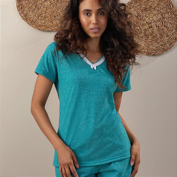 Pijama Feminino Verão Renda