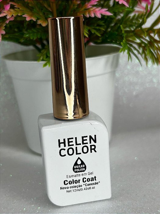 Esmalte em Gel Helen Color Conexâo Branco Purissimo 12ml Cor 48