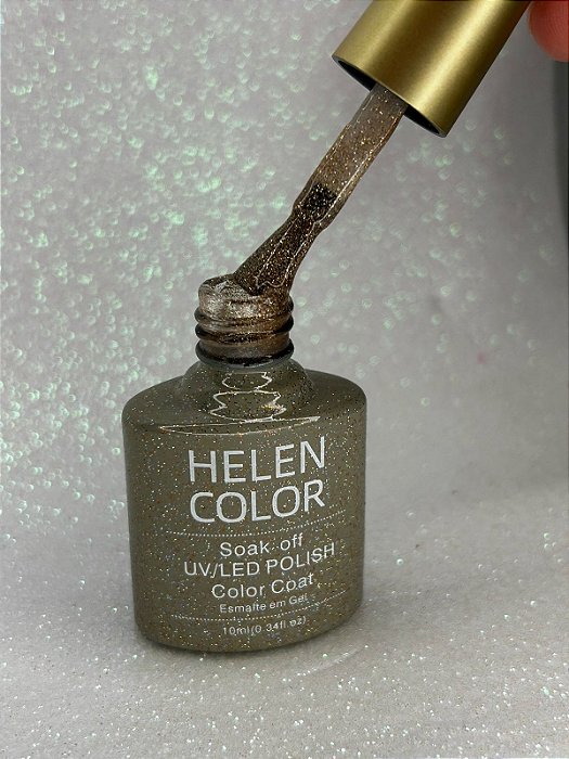 Esmalte em Gel Helen Color Gliter 10ml Cor 34