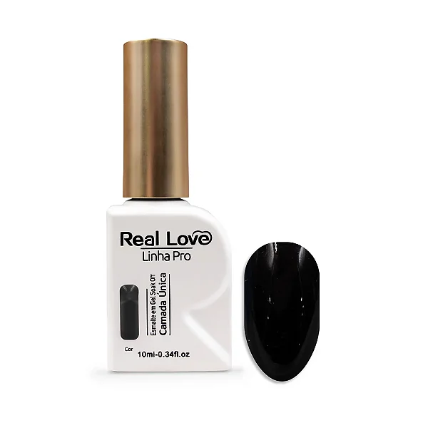 Esmalte em Gel Soak Off Camada Única Linha Pro Real Love 10ml Cor 49