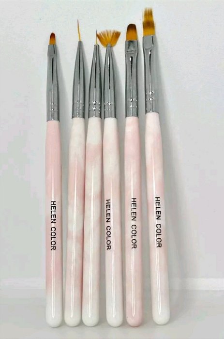 Kit com 6 Pincel Helen Color