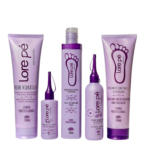 Kit Tratamento Podal Lore Pé com 5 itens