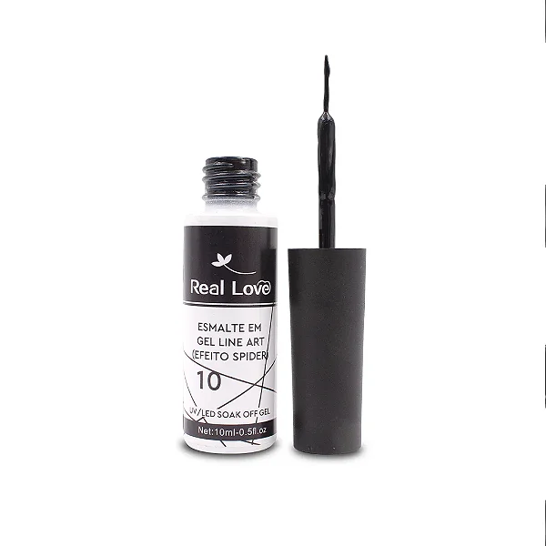 Esmalte em Gel Line Art Efeito Spider Real Love 10ml Cor 10