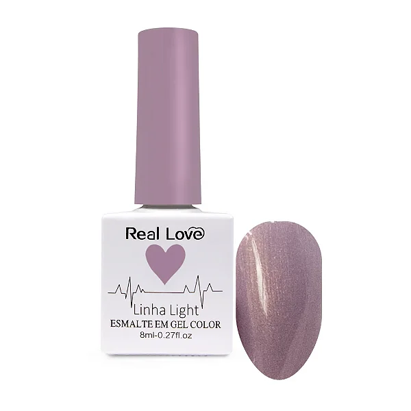 Esmalte em Gel Linha Light Real Love 8ml Cor 195