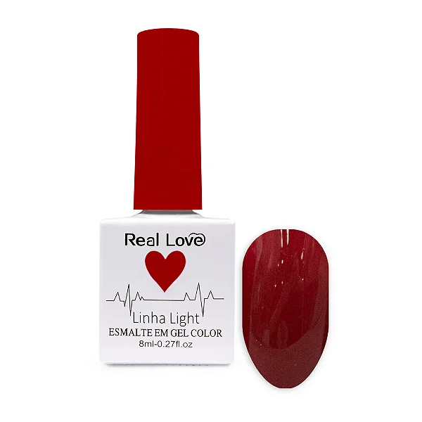 Esmalte em Gel Linha Light Real Love 8ml Cor 48