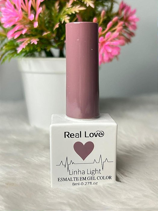 Esmalte em Gel Linha Light Real Love 8ml Cor 170