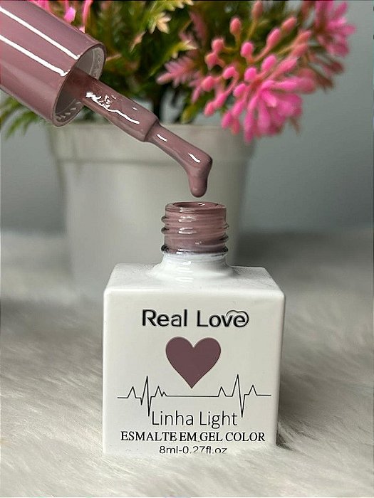 Esmalte em Gel Linha Light Real Love 8ml Cor 170
