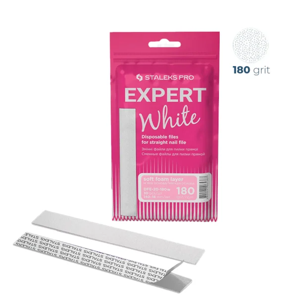 Lixa Refil Staleks - Grão 180 - Larga - Série Expert 20 - 30 unid. - DFE-20-180w