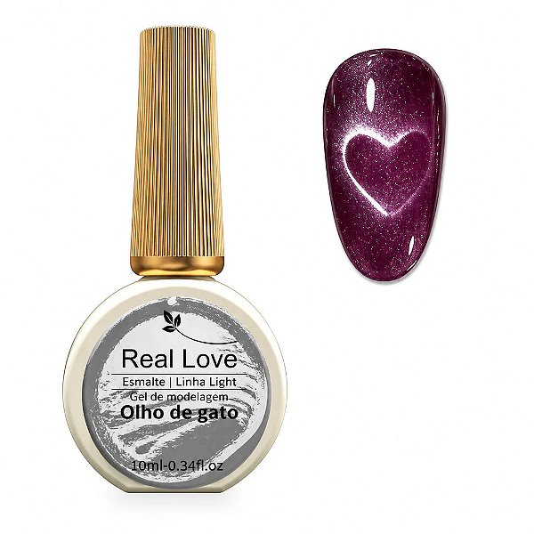 Esmalte em Gel Olho de Gato Real Love 10ml Cor 10
