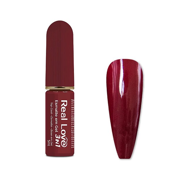 Esmalte em Gel 3 em 1 Real Love 5ml Cor 52