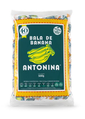 BALA DE BANANA -  PACOTE 500g