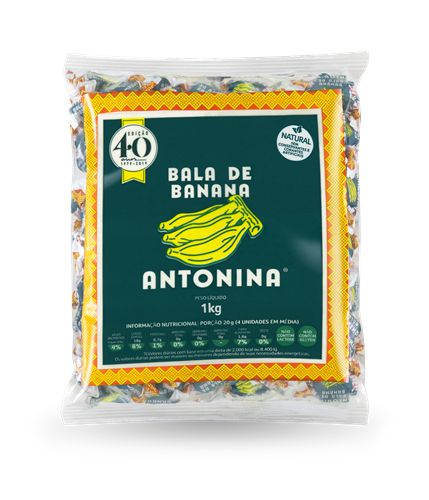 BALA DE BANANA - PACOTE 1kg