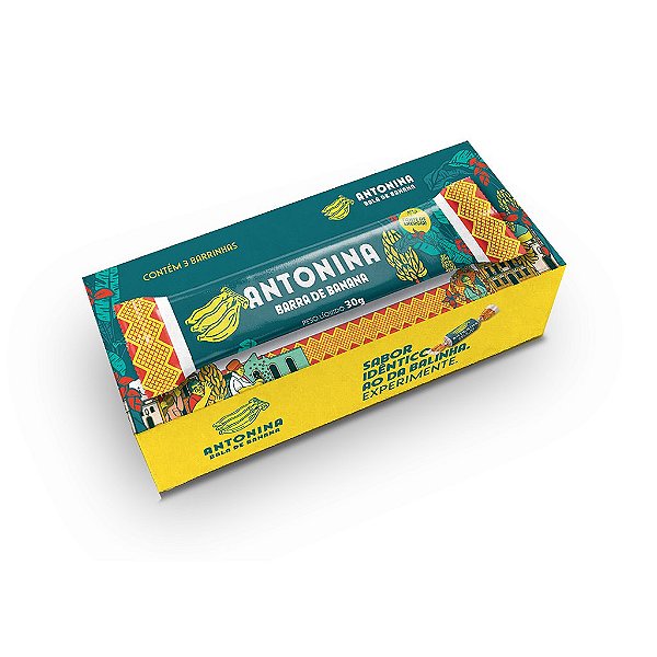 CAIXA COM 3 BARRAS DE BANANA ANTONINA