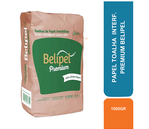 PAPEL TOALHA PREMIUM INTERF. 1000GRS BELIPEL COD 80021