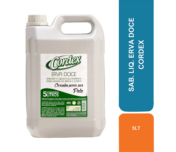 SAB. LIQ. 5LT ERVA DOCE CORDEX COD 80053