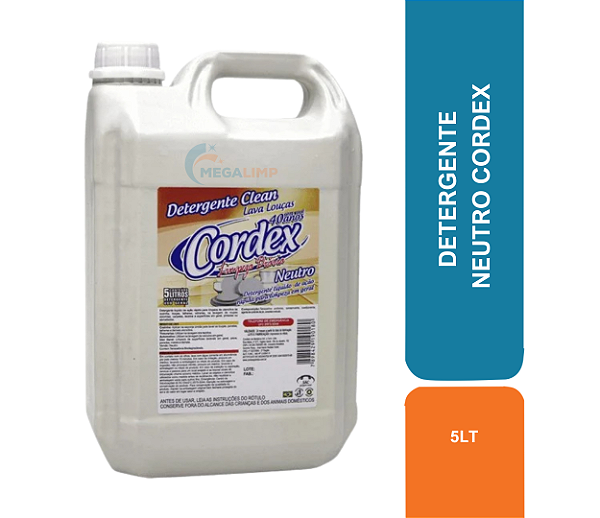 DETERGENTE 5LT NEUTRO CORDEX COD 80307