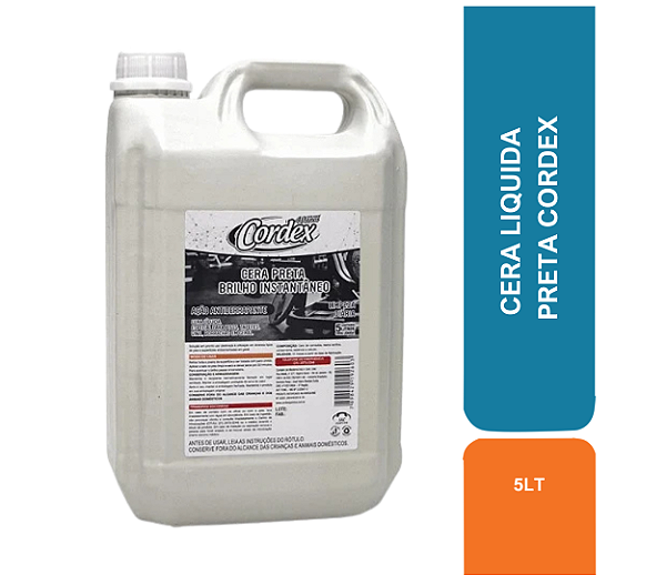 CERA LIQUIDA 5LT PRETA CORDEX