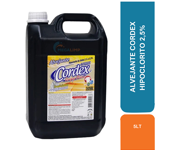 ALVEJANTE 5LT CORDEX HIPOCLORITO 2,5% COD 80247