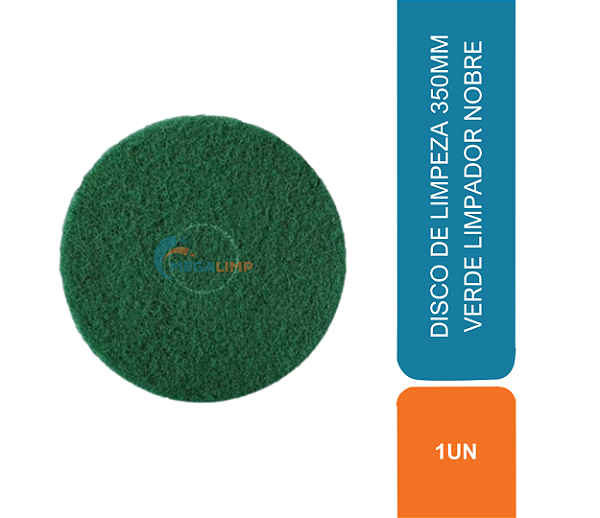 DISCO DE LIMPEZA 350MM VERDE LIMPADOR NOBRE COD 80179