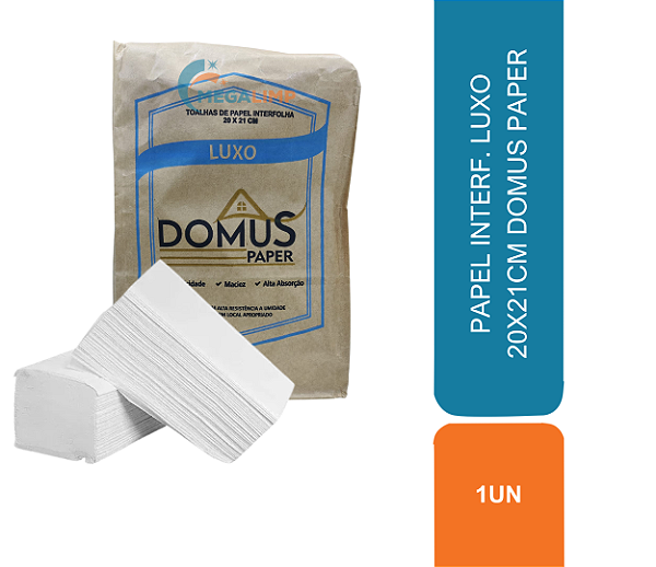 PAPEL INTERF. LUXO 20X21CM DOMUS PAPER