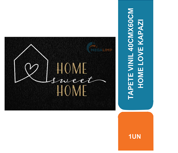 TAPETE VINIL 40CMX60CM HOME LOVE KAPAZI