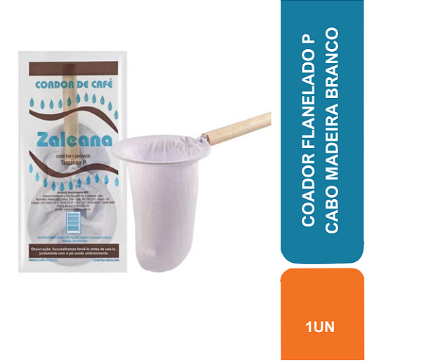 COADOR FLANELADO P CABO MADEIRA BRANCO