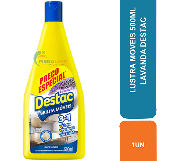LUSTRA MOVEIS 500ML LAVANDA DESTAC