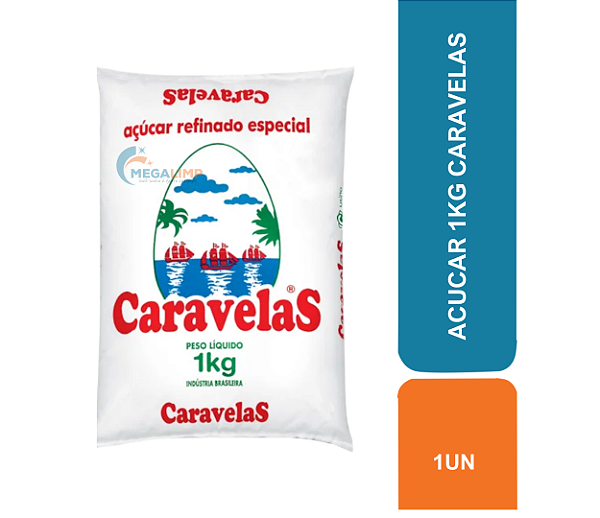 AÇUCAR 1KG CARAVELAS