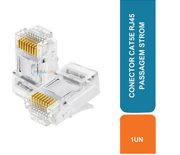 CONECTOR CAT5E RJ45 PASSAGEM STROM