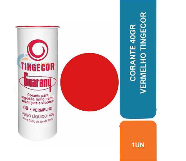 CORANTE 40GR VERMELHO TINGECOR