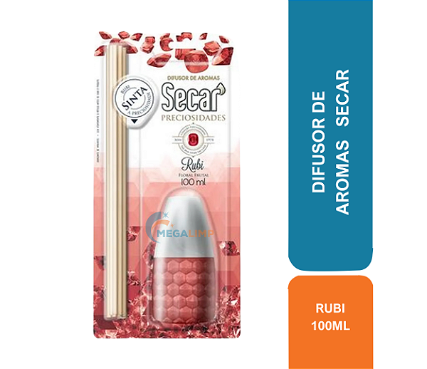 DIFUSOR DE AROMAS RUBI 100ML SECAR