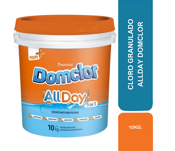 CLORO GRANULADO 10KG ALLDAY DOMCLOR