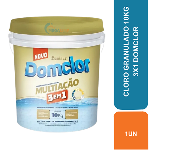 CLORO GRANULADO 10KG 3X1 DOMCLOR