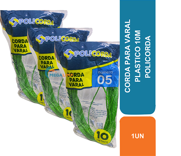 CORDA PARA VARAL PLASTICO 10M N05 POLICORDA