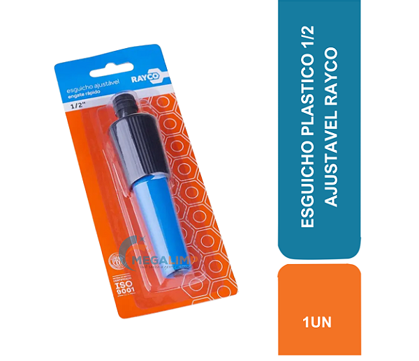 ESGUICHO PLASTICO 1/2 AJUSTAVEL RAYCO