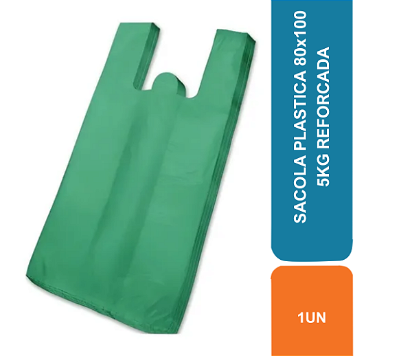 SACOLA PLASTICA 80x100 5KG REFORCADA