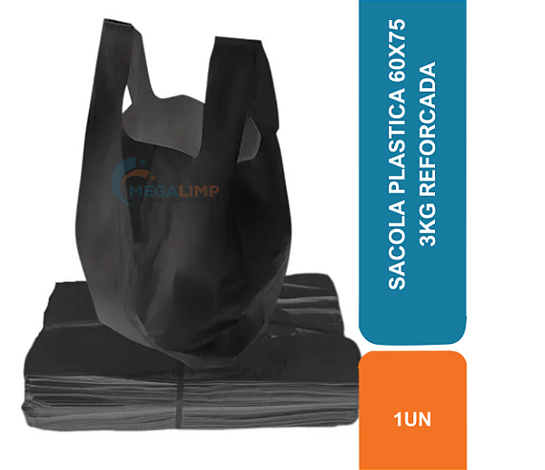 SACOLA PLASTICA 60X75 3KG REFORCADA